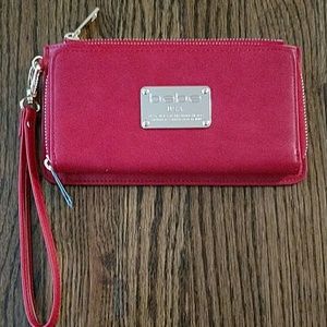 Red bebe wristlet clutch NWOT